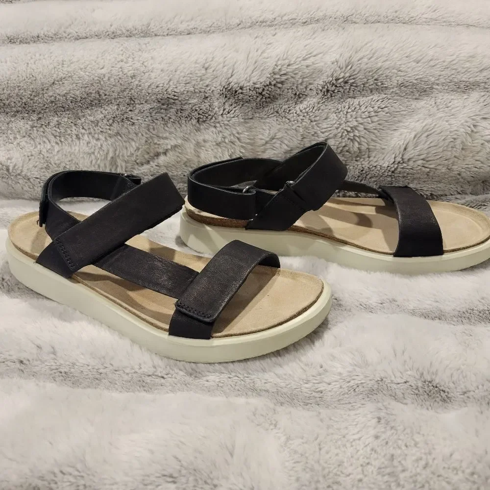 Ecco Corksphere strap sandals, size 41/10